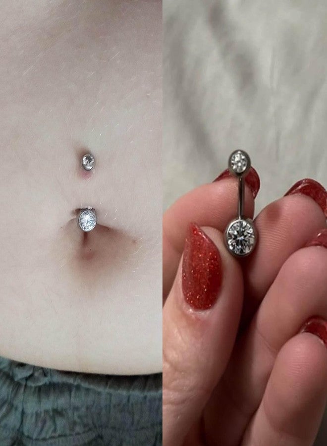 QWALIT حلقة السرة من كواليت - حلقات سرة من الفضة والفولاذ المقاوم للصدأ لثقب سرة المرأة - Image 5